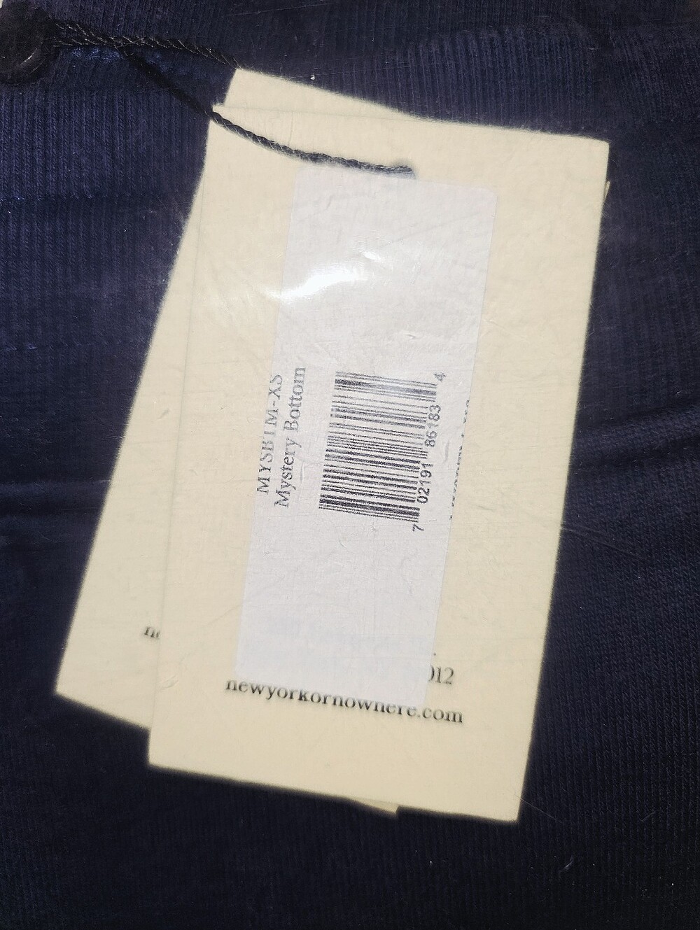 NWT New York or Nowhere (NYON) Signature Drawstring Sweatpants in Navy - Sz XS - Picture 14 of 14